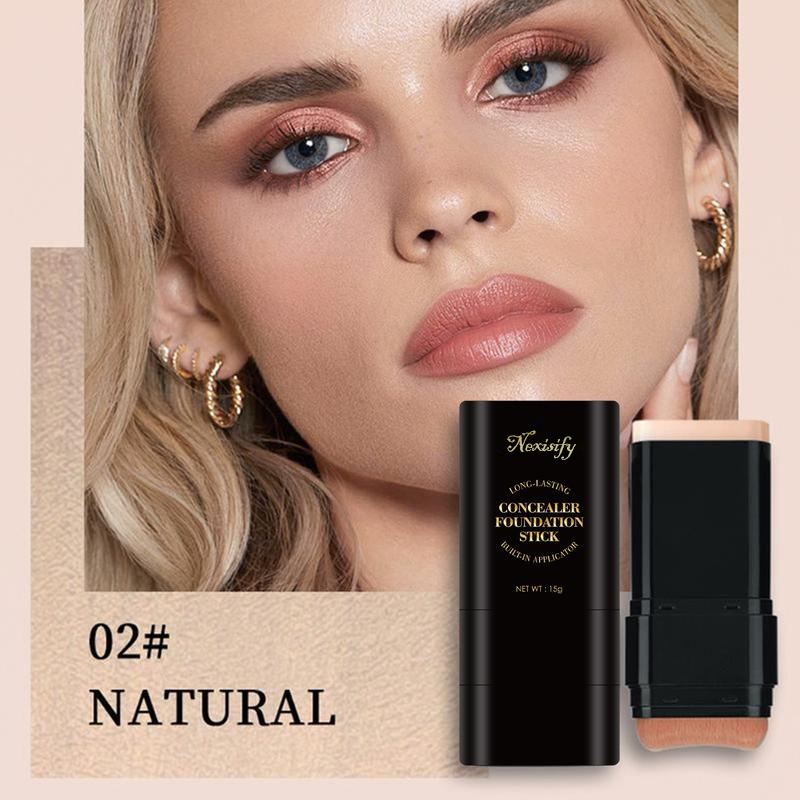 💞Final 3 Hours: 70%OFF🔥 Foundation Concealer Stick Dual-ended brush head for flawless skin