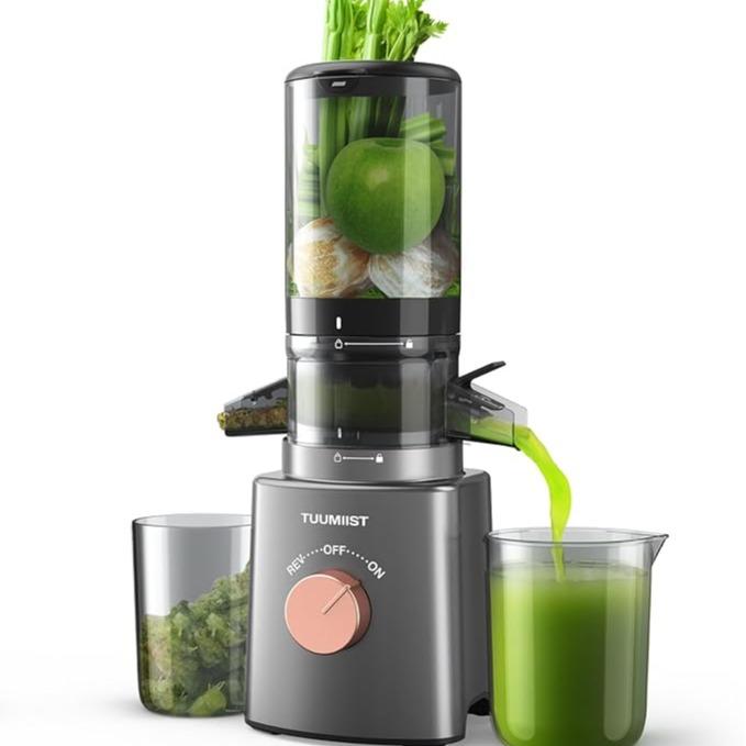 🍹Cold Press Juicer – Large Feed Chute, Easy Clean, BPA Free