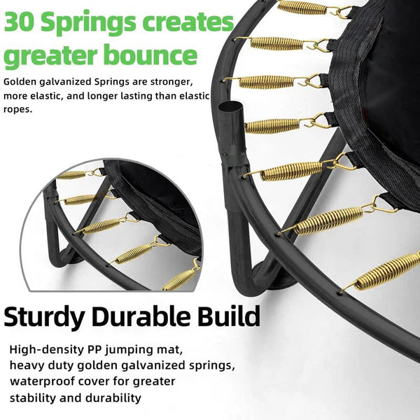 🎉🎉Mini Round Trampoline for Kids with Basketball Hoop
