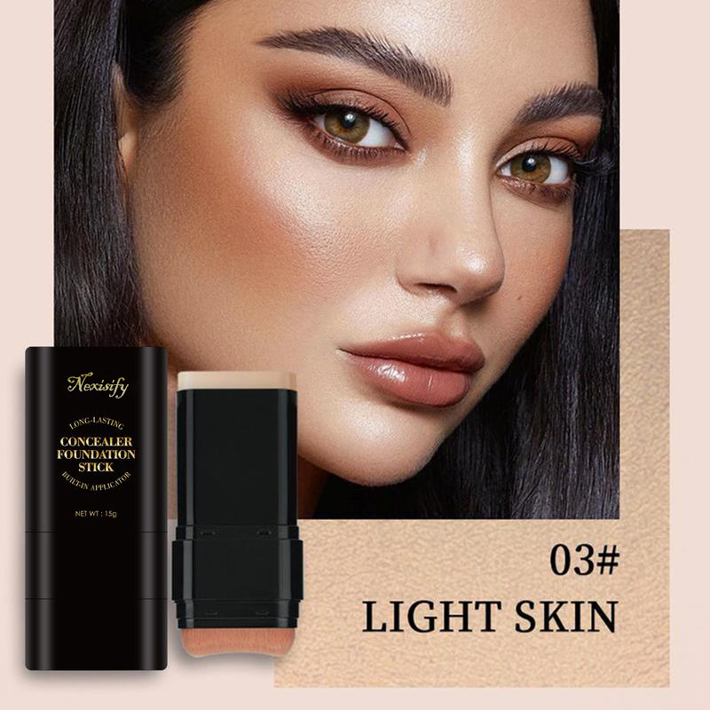 💞Final 3 Hours: 70%OFF🔥 Foundation Concealer Stick Dual-ended brush head for flawless skin