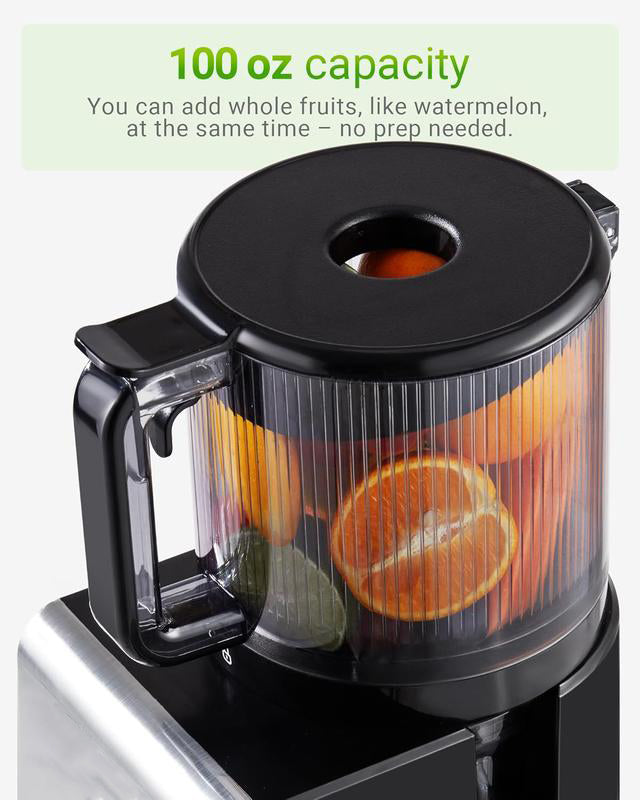 🍹Cold Press Juicer – Large Feed Chute, Easy Clean, BPA Free