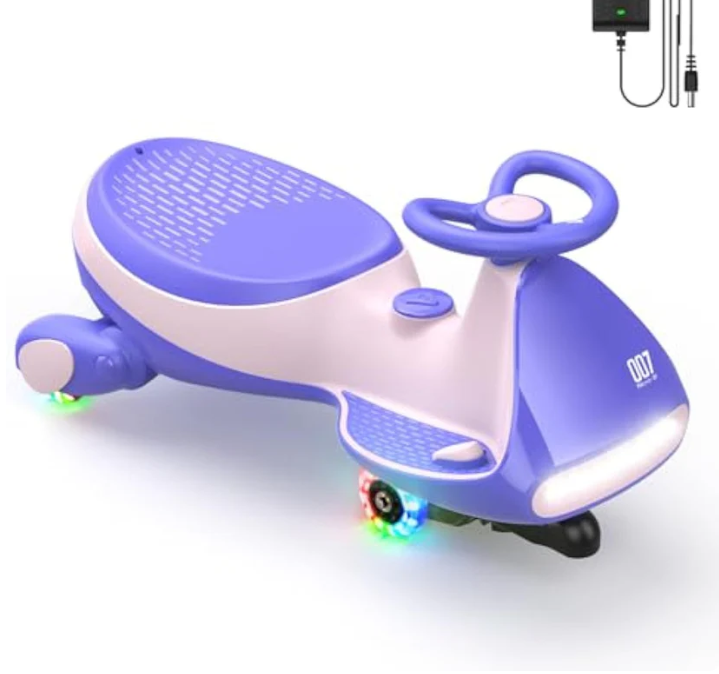 🐑 🐑 Electric Wiggle Car for Kids – 2 Speeds, Lights & Music