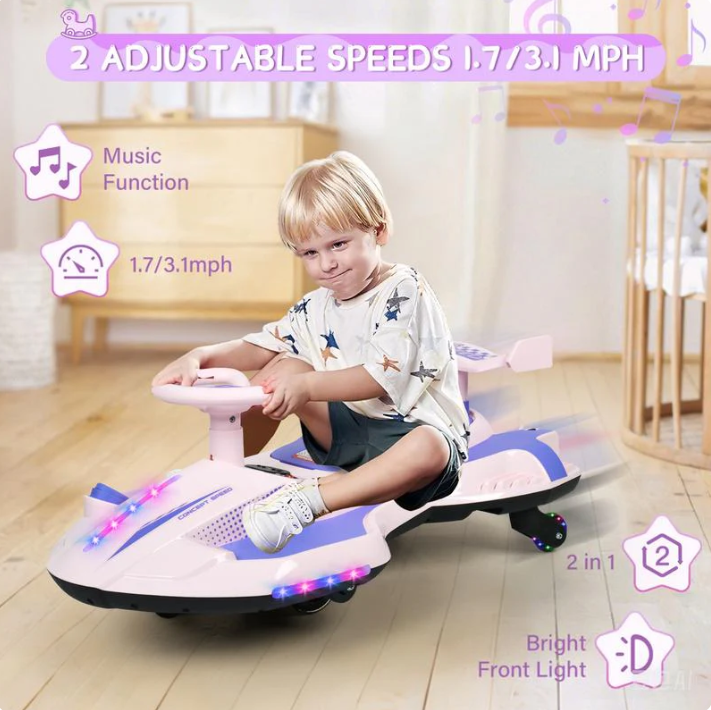 ๐๐12V Kids wiggle car with Lights& Bluetooth