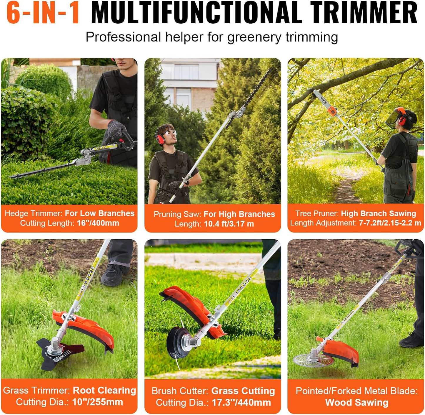 6-IN-1 MULTIFUNCTIONAL TRIMMER,Ultimate Yard Care Set