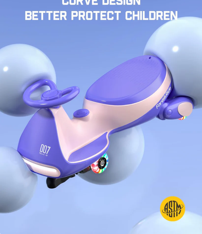 🐑 🐑 Electric Wiggle Car for Kids – 2 Speeds, Lights & Music