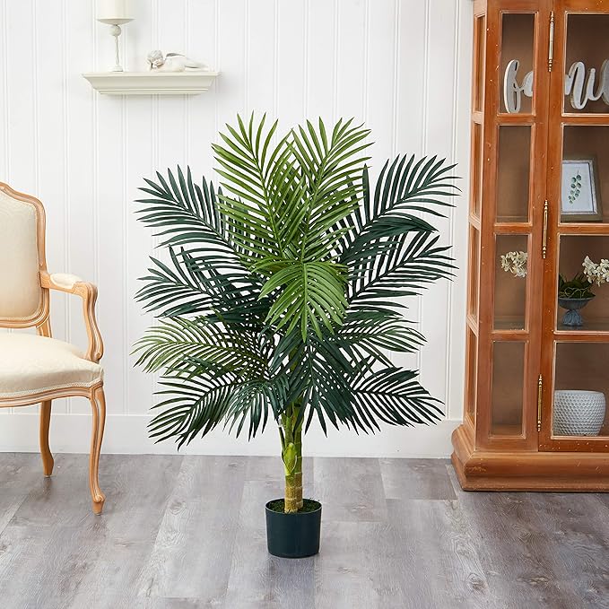 Nearly Natural 4ft. Golden Cane Palm Artificial Tree