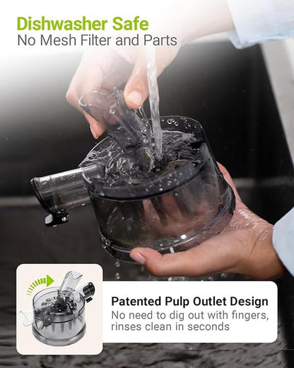 🍹Cold Press Juicer – Large Feed Chute, Easy Clean, BPA Free