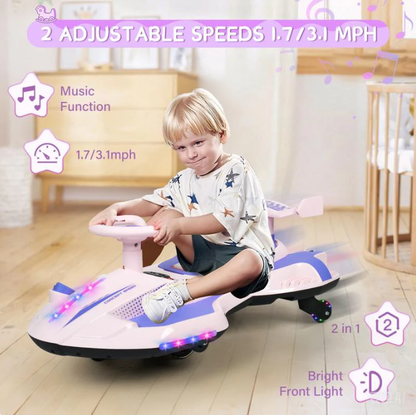 🎉🎉12V Kids wiggle car with Lights& Bluetooth